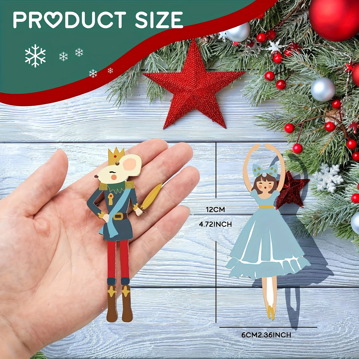 Wooden Nutcracker Christmas Hanging Ornament