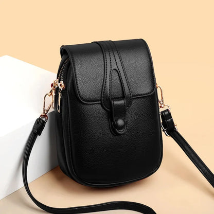 Women’s Mini PU Leather Crossbody Phone Bag