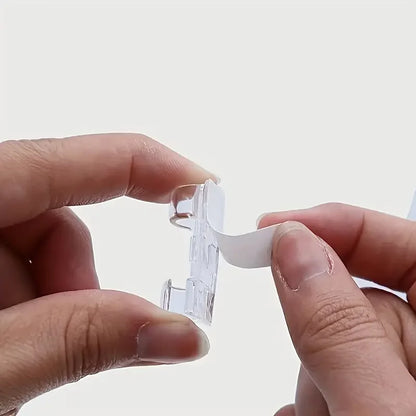 Transparent Self-Adhesive Cable Clips