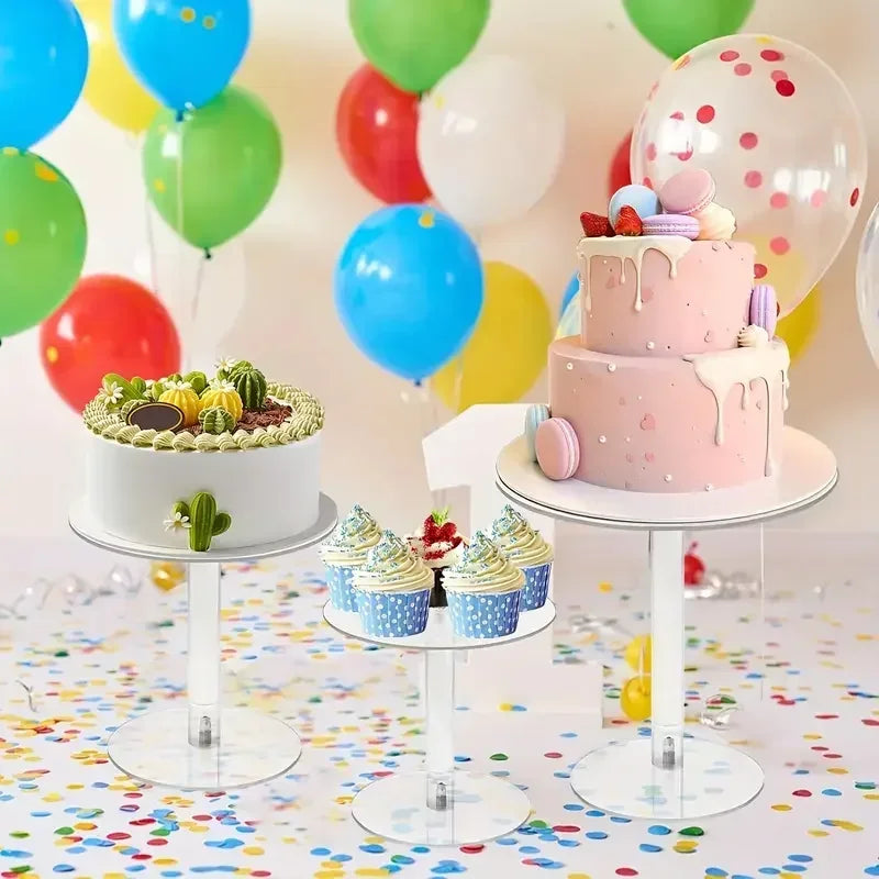 Clear Acrylic Cake & Dessert Display Stand