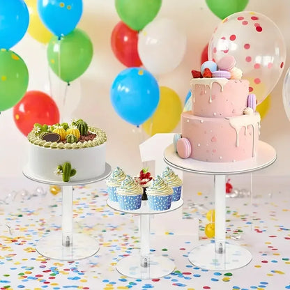 Clear Acrylic Cake & Dessert Display Stand
