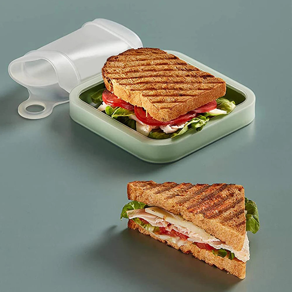 Reusable Bento Sandwich Container with Carry Handle