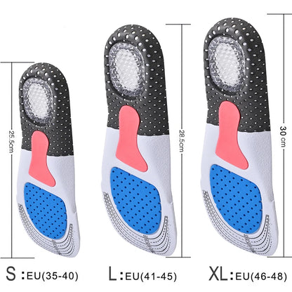 Silicone Gel Sports Insoles with Arch Support