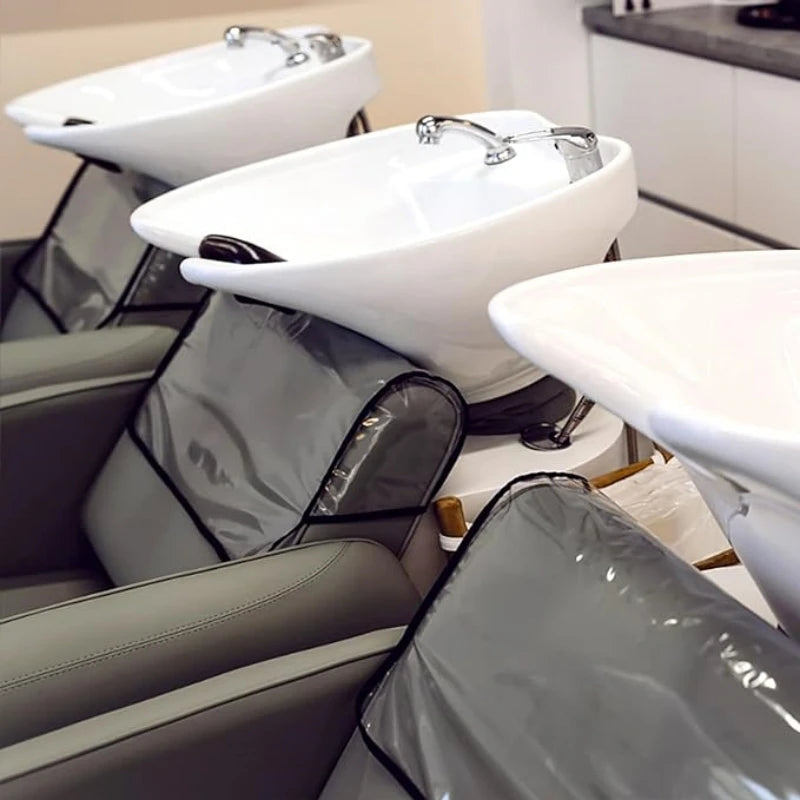 Transparent Salon Chair Back Cover
