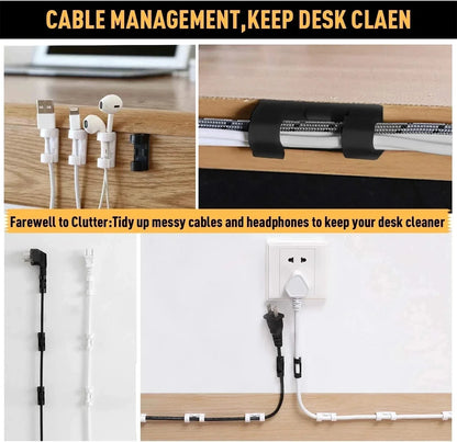 Self-Adhesive Cable Management Clips
