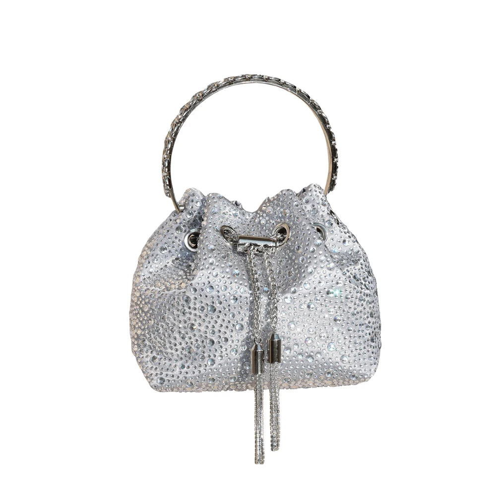 Luxury Rhinestone Bucket Evening Bag