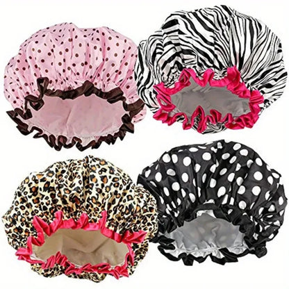 Waterproof Reusable Shower Cap for Women