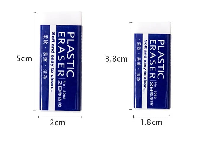 White Exam Eraser for Clean Pencil Corrections