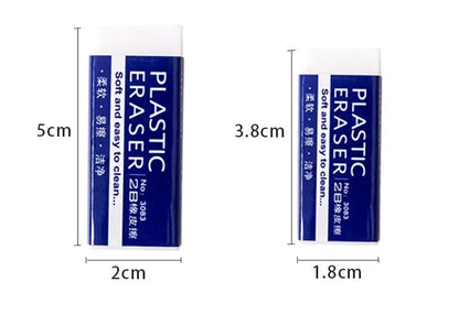 White Exam Eraser for Clean Pencil Corrections