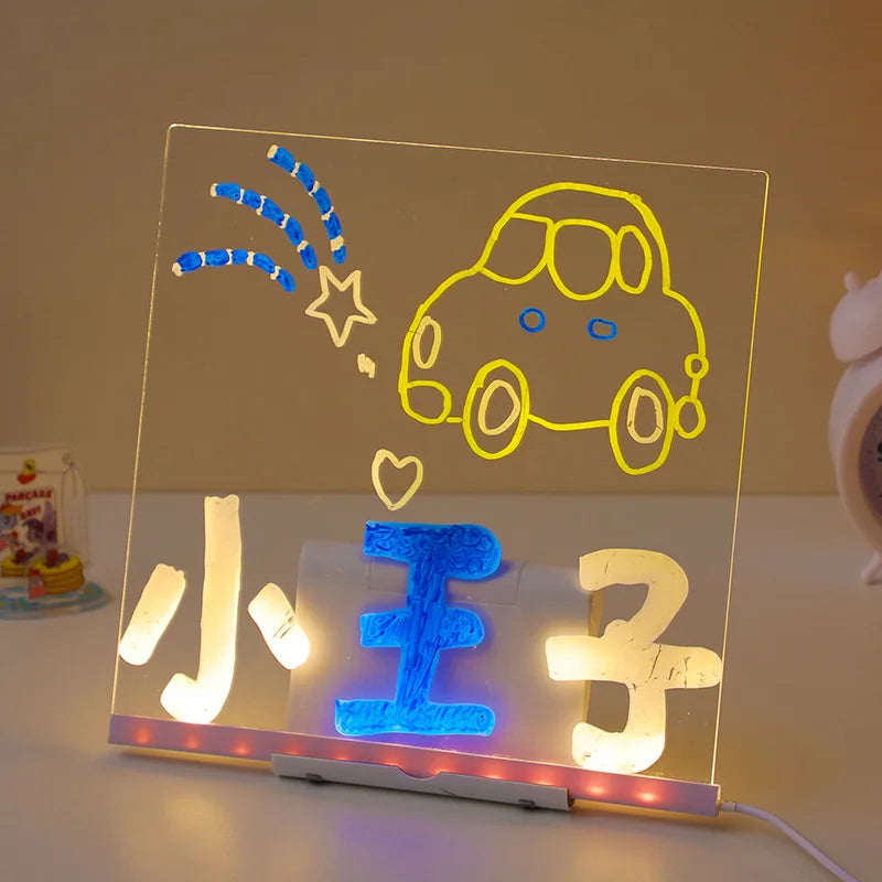 Light-Up Rewritable Acrylic Message & Drawing Board