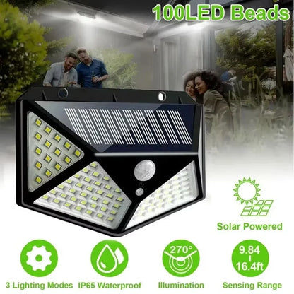 Waterproof Solar Security Light with PIR Motion Detection