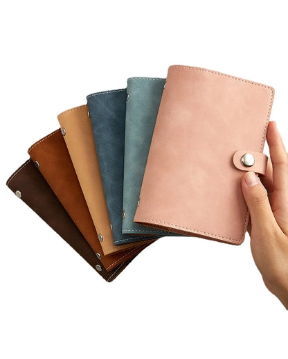 A7 PU Leather 6-Ring Binder Notebook Cover