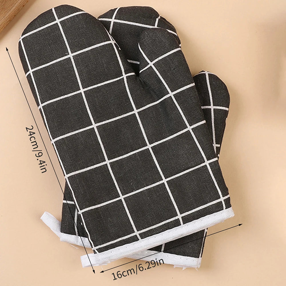 Insulated Kitchen Oven Mitts for Baking, Grilling & Cooking