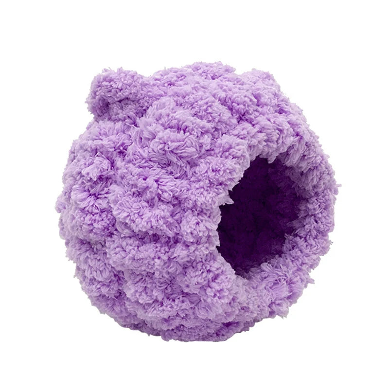 Warm Coral Velvet Bird Nesting Hut