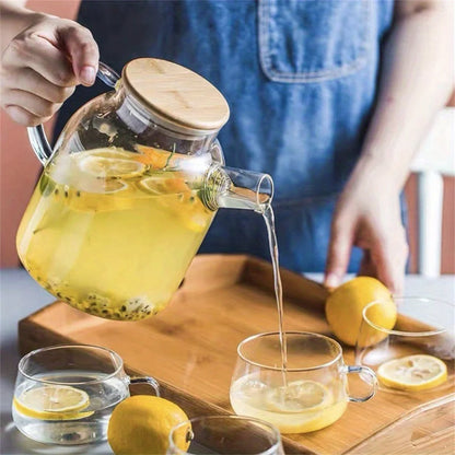 Large Capacity Heat-Resistant Glass Teapot