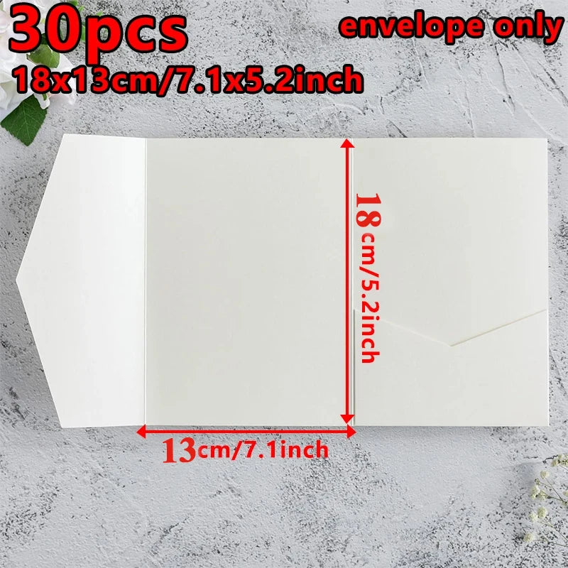 Premium 250g Green Invitation Envelopes