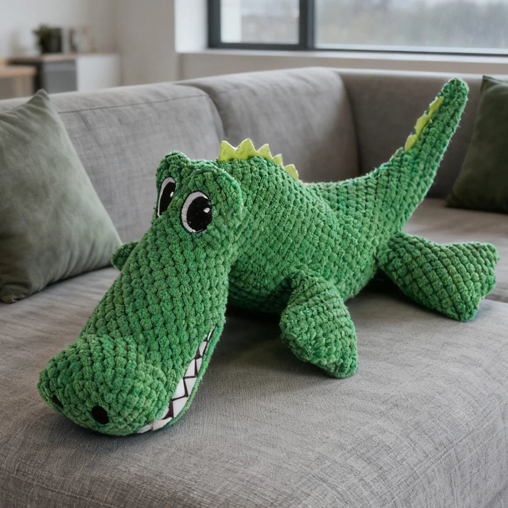 Crocodile Plush Squeaky Dog Toy