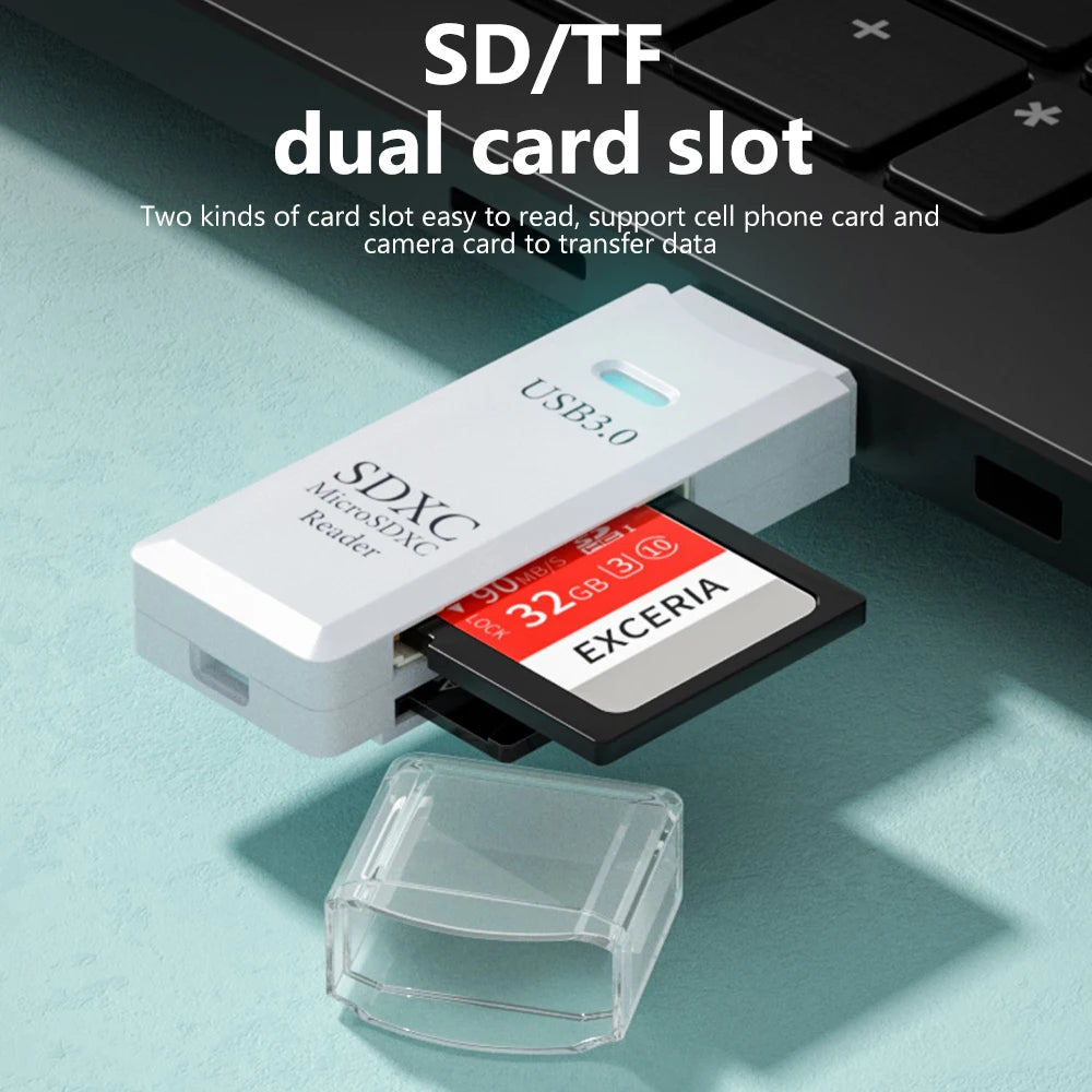 elough 2-in-1 USB SD & TF Card Reader