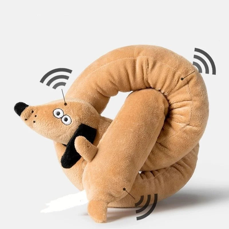 Squeaky Long Dachshund Plush Dog Toy