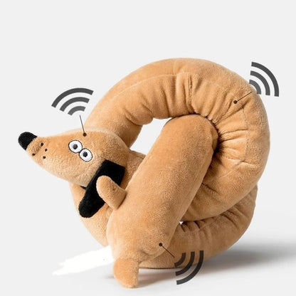 Squeaky Long Dachshund Plush Dog Toy