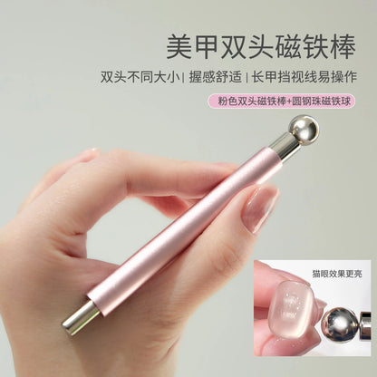Double Head Cat Eye Nail Magnetic Pen