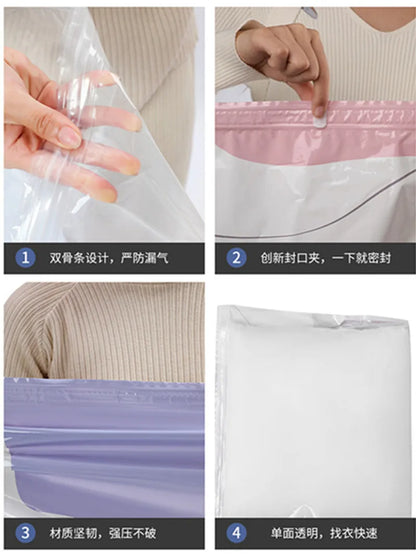 Vertical Compression Vacuum Storage Bag