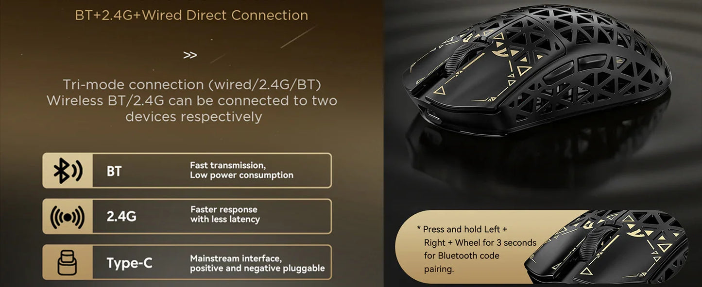 ATTACK SHARK R5 Ultra Wireless Gaming Mouse
