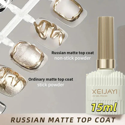 15ml Matte Rubber Top Coat Gel Polish