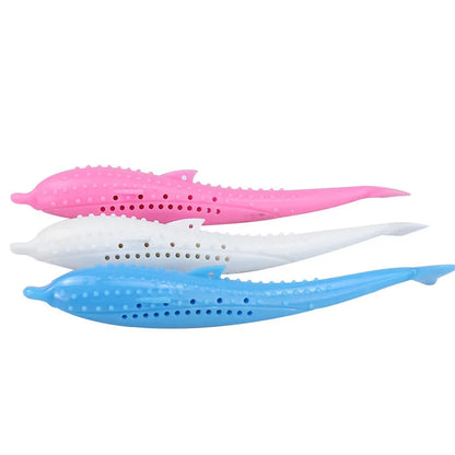 Interactive Fish-Shaped Silicone Cat Toy for Dental Care
