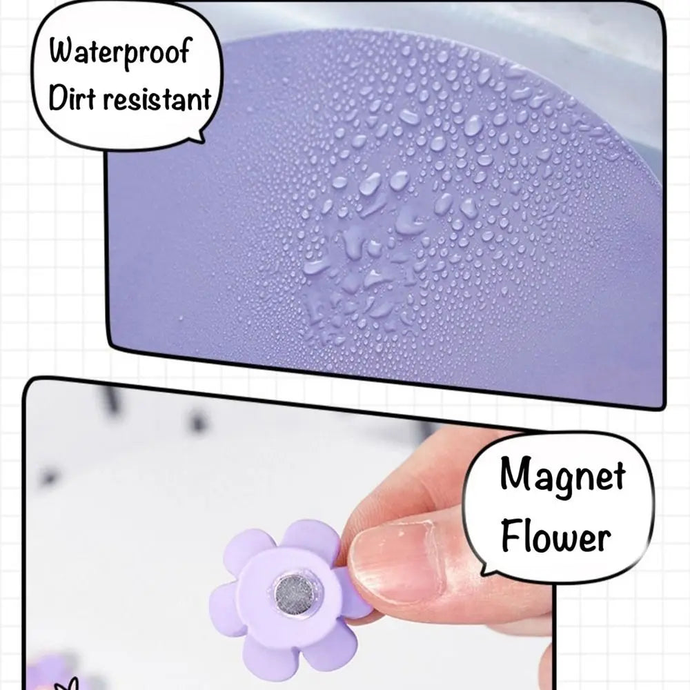 Creative Desktop Magnetic Message Board with Storage Stand