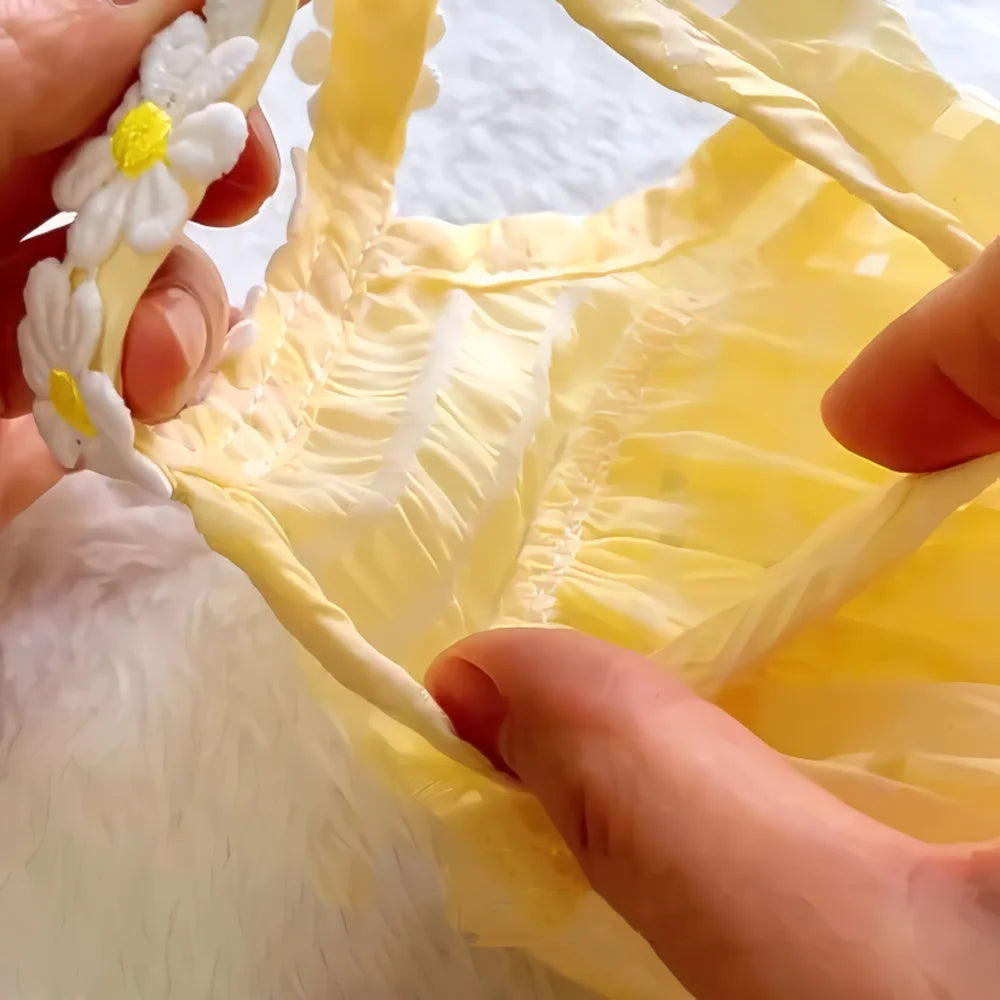 Floral Princess Pet Dress for Cats & Small Dogs