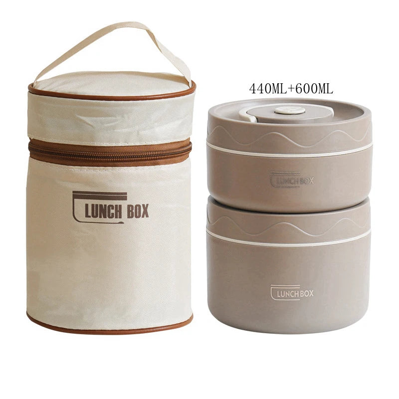 Insulated Stainless Steel Lunch Container Set