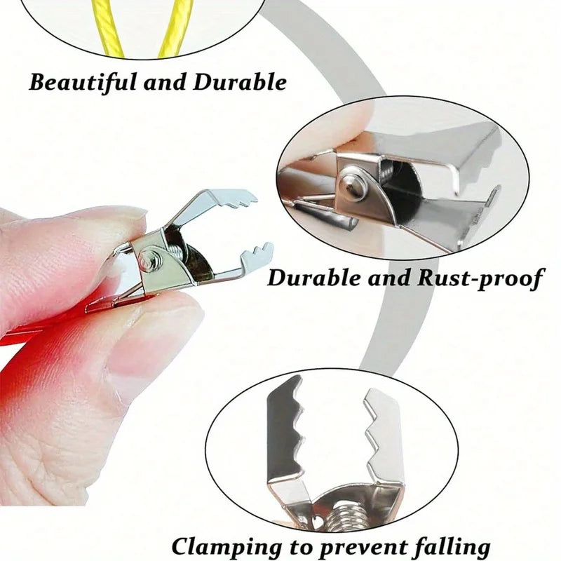 Metal Towel Hanging Clips Set