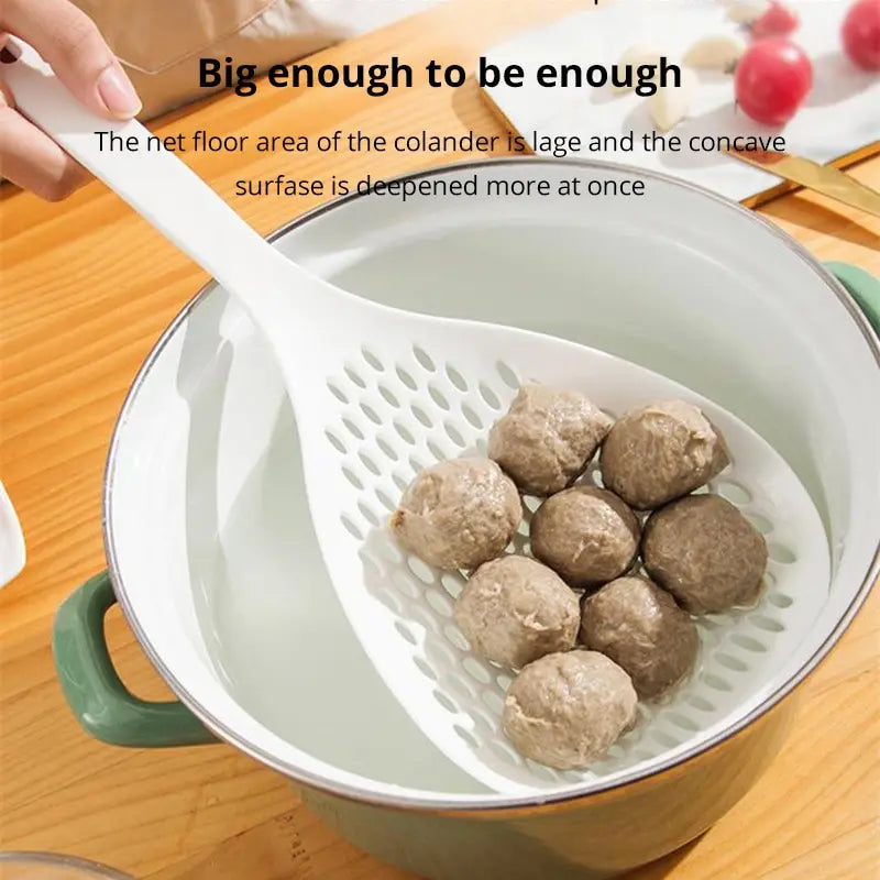 Large Nylon Slotted Spoon Colander for Kitchen
