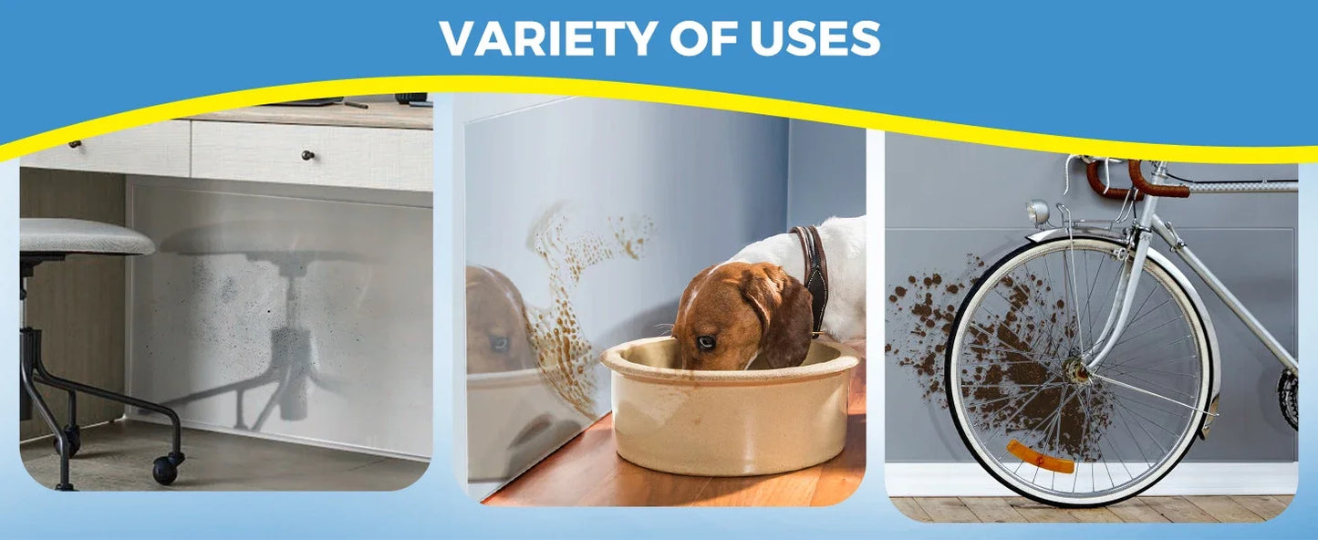 Adhesive-Free Clear Wall Protector Film for Kitchens, Furniture & Walls