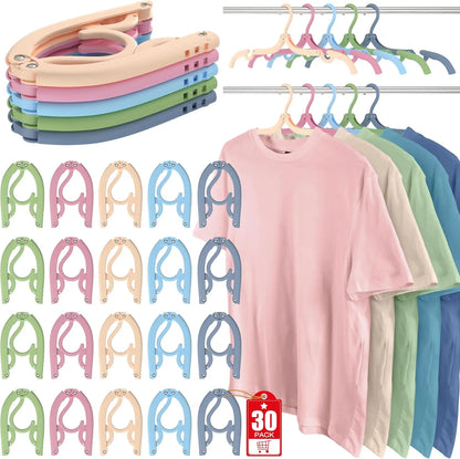 Portable Foldable Travel Hangers Set