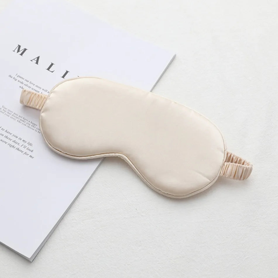 Imitation Silk Sleep Eye Mask, Light-Blocking Soft Eyeshade