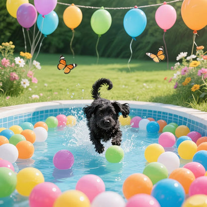 Colorful Dog Ball Toy Set