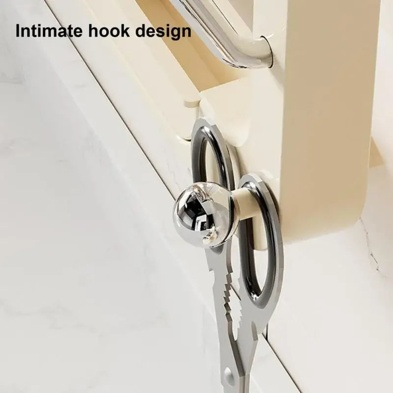 Wall-Mounted Pot Lid Organizer Rack