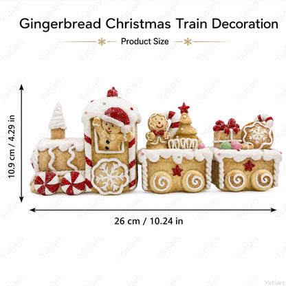 Gingerbread Christmas Train Ornament