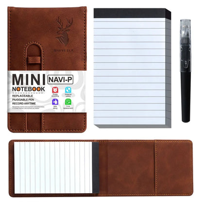 A7 Leather Pocket Notebook Set
