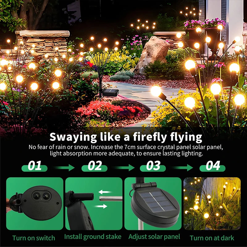 Solar Firefly Garden Lights