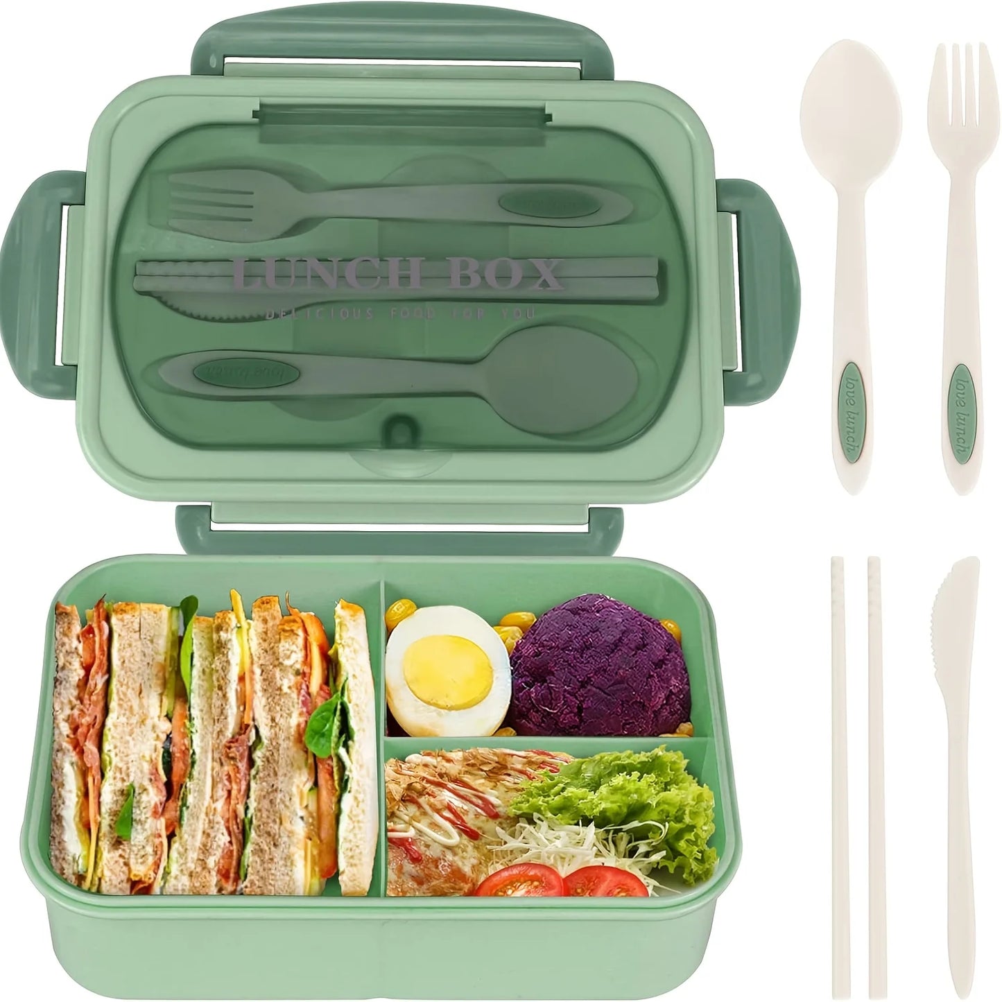 Insulated Bento Lunch Box with Compartments