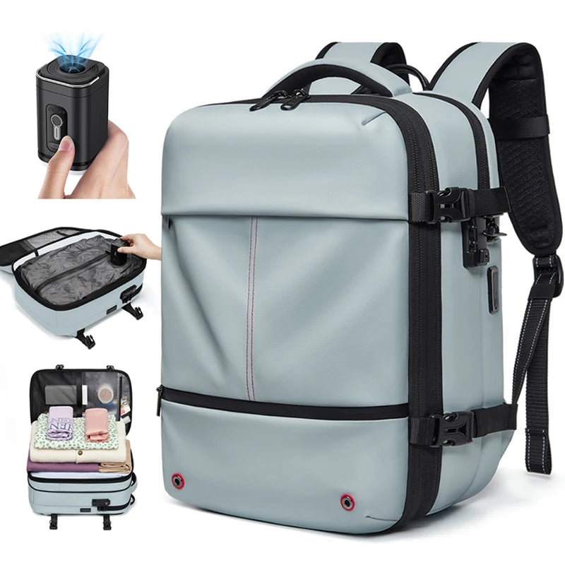 Expandable Vacuum Compression Travel Backpack