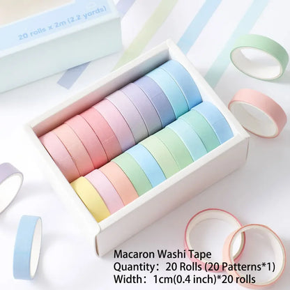 Decorative Masking Tape Rolls for Journaling, Crafts & Gift Wrapping