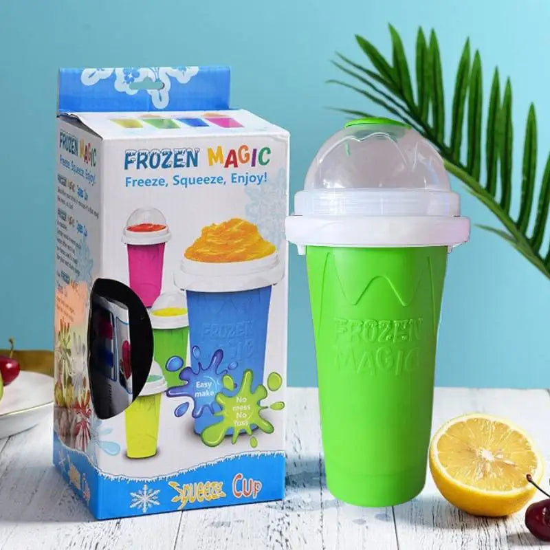 DIY Magic Slushie Maker Cup with Lid & Straw