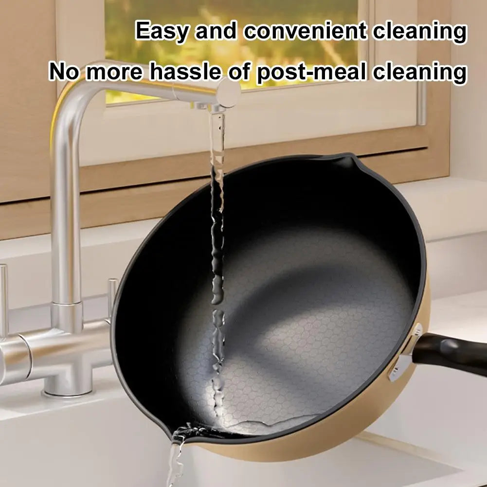 Honeycomb Non-Stick Wok Frying Pan