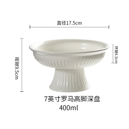 Ceramic Pedestal Serving Bowl