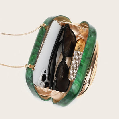 Luxury Metallic Evening Clutch Bag