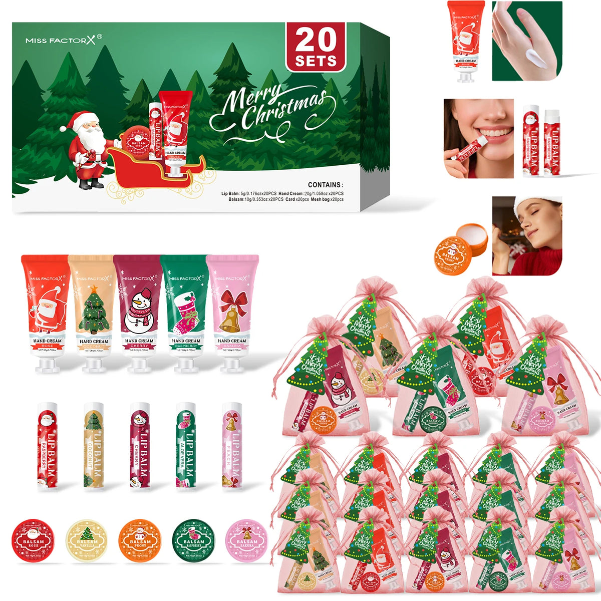 20-Piece Christmas Hand Care Gift Set